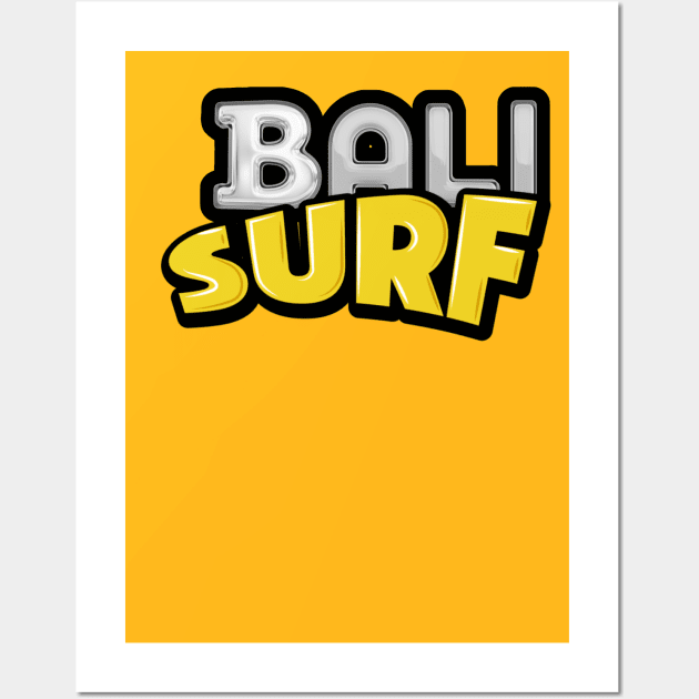 Bali surfing Wall Art by Ihtgbnd